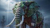 TracXon elephant made of printed electronics